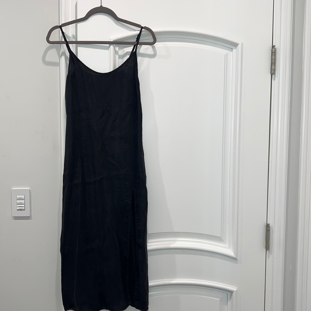 ZARA - Semi Sheer Slit Midi Dress - Size XS